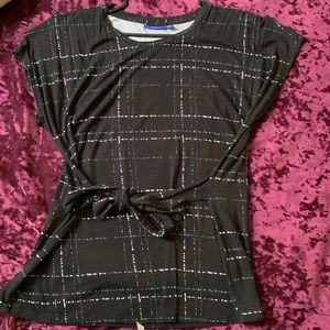 Apt 9-Tie Front Top Size 1X